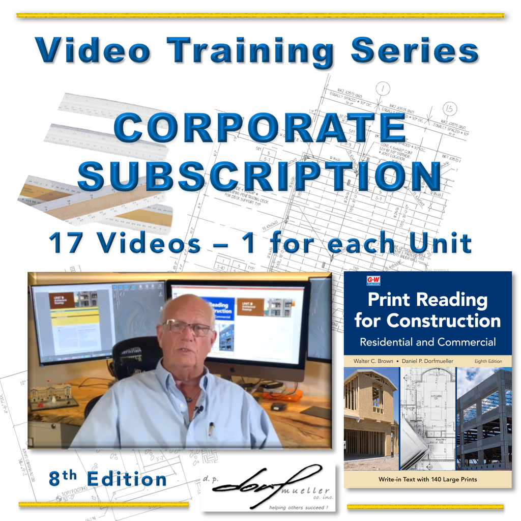 Corporate Print Reading for Construction, 8th Edition... Video Training Series