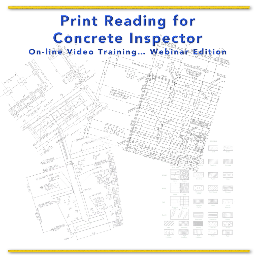 Print Reading for the Concrete Inspector VIDEO Training
