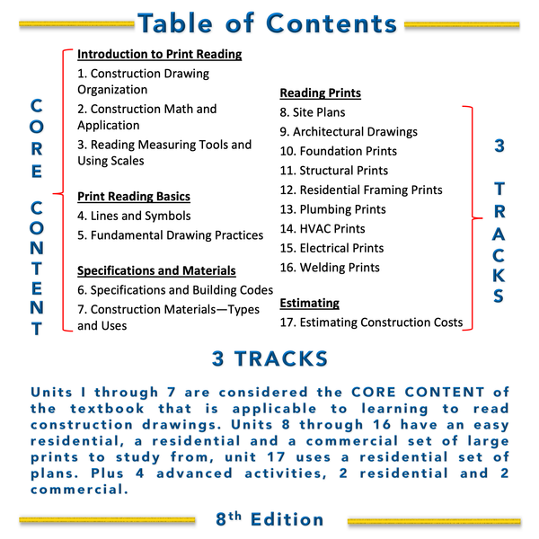 AUTHOR SPECIAL... Print Reading, 8th Ed. textbook & Video Training Series