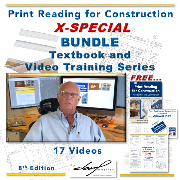 X-SPECIAL... Print Reading, 8th Ed. textbook & Video Training Series