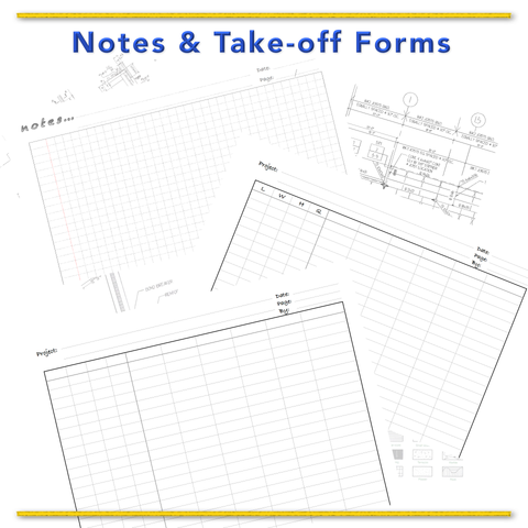 FREE... Notes  &  Take-off  Forms