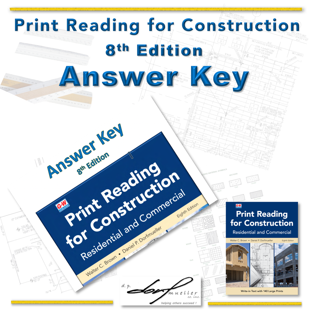 Print  Reading  for  Construction  Answer  Key  -  8th Edition